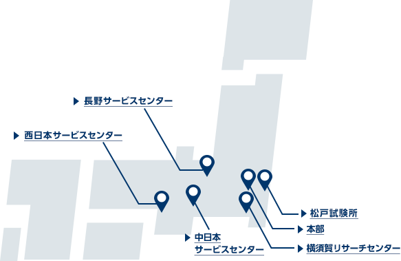 サービス拠点の所在地