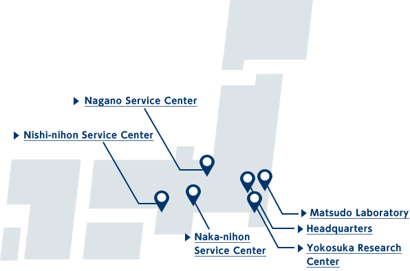 Six service hubs in Japan